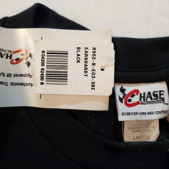 Chase Authentic Dale Earnhardt T-shirt, size L, black & gold graphic. NWT - Picture 3 of 5